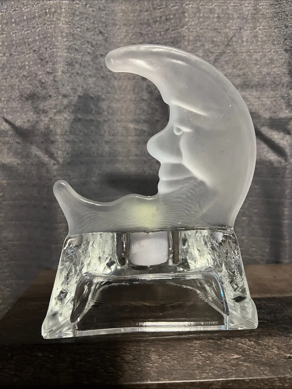 Vintage Partylite Moon and Stars Tealight Holder